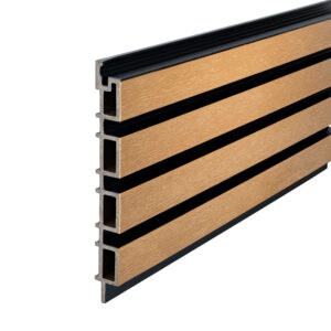 PRÓBKA Deska Elewacyjna Lamelowa WPC Polimer INVEST Dąb/Czarny